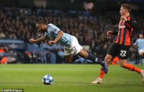 Man City Star Raheem Sterling Apologises After Bizarre UCL Penalty 